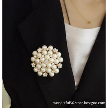 Wedding fashion rhinestone pearl brooches